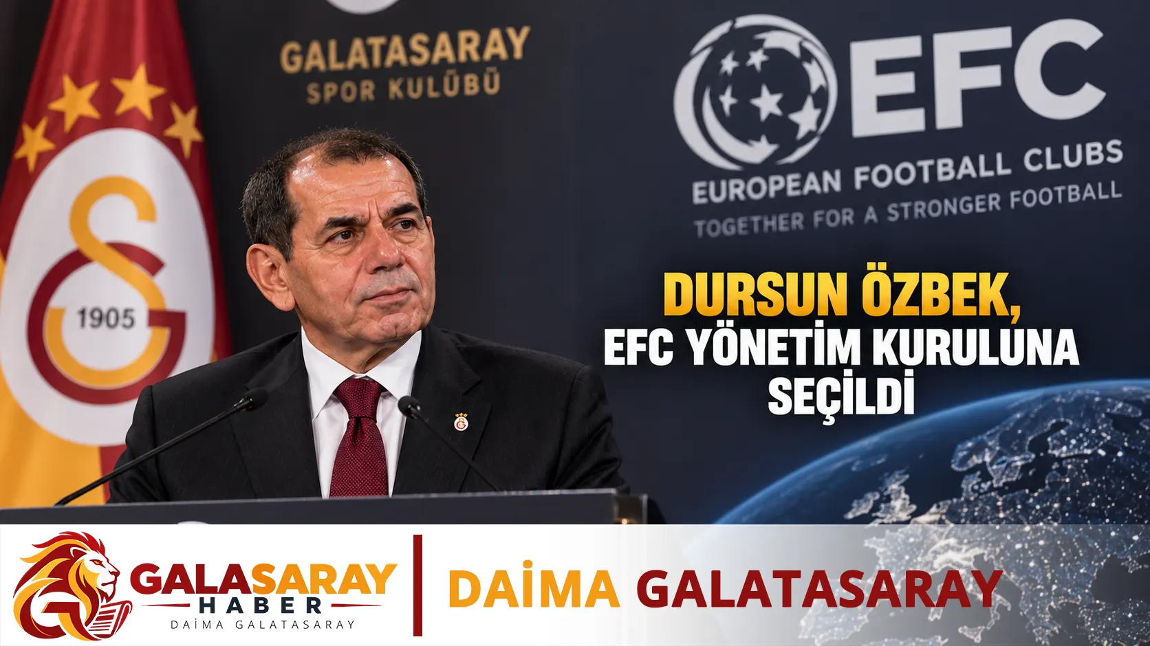 Dursun Özbek, EFC yönetim kuruluna seçildi