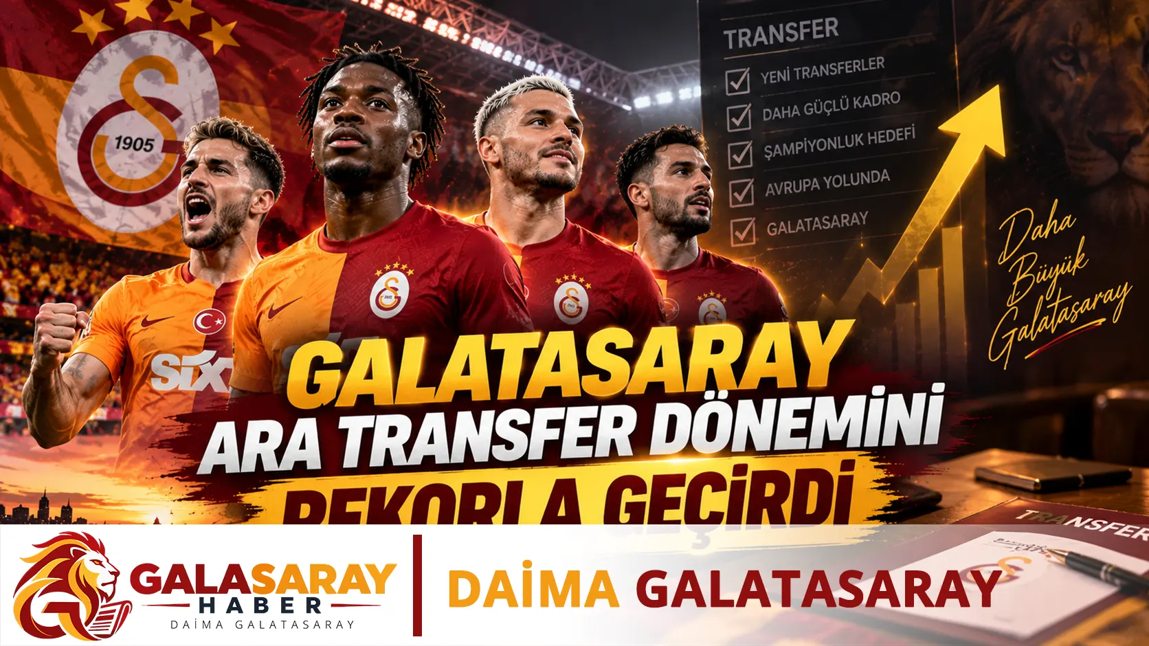 Galatasaray ara transfer dönemini rekorla geçirdi