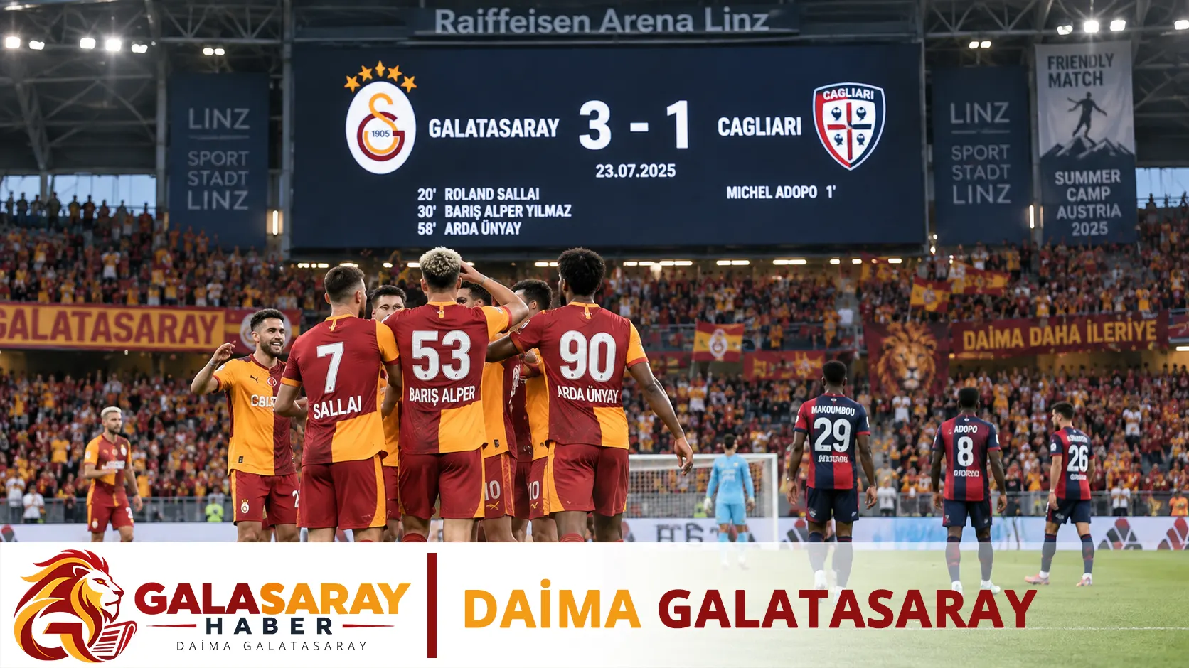 Galatasaray, Avusturya kampını galibiyetle kapattı