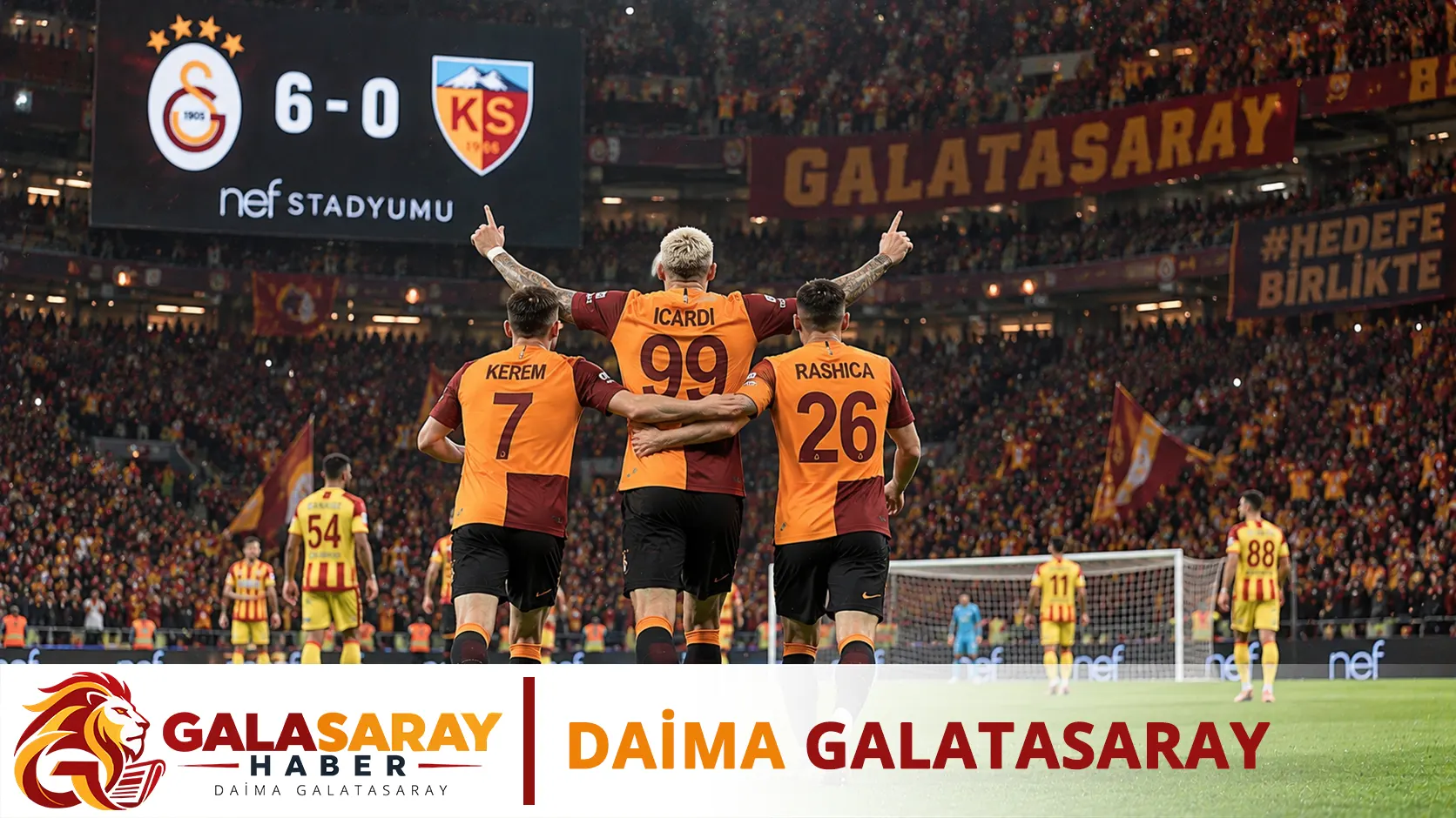 Galatasaray Evinde Faklı Kazandı