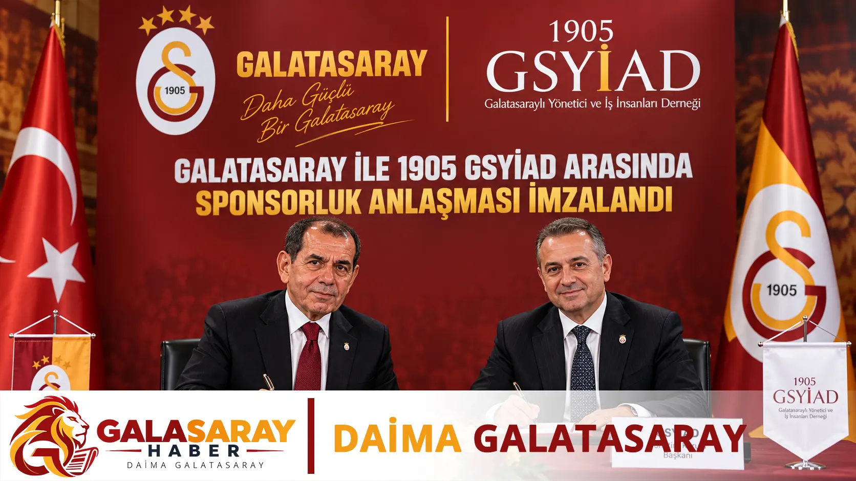 Galatasaray ile 1905 GSYİAD arasında sponsorluk anlaşması imzalandı