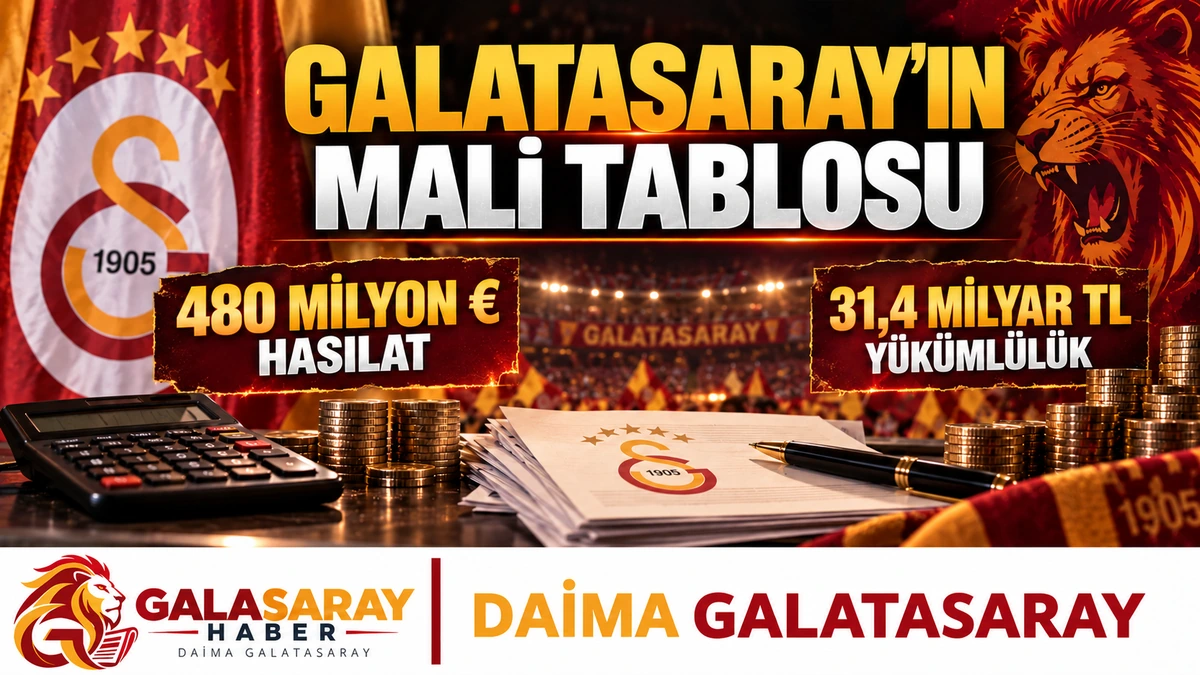 Galatasaray'ın mali tablosu: 480 milyon avro hasılat neyi anlatıyor?