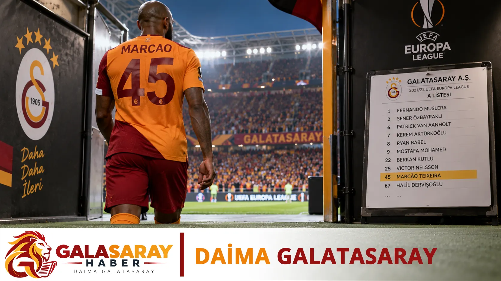 Galatasaray’ın UEFA listesi: Marcao dahil 25 isim ve kadronun görünmeyen hesabı
