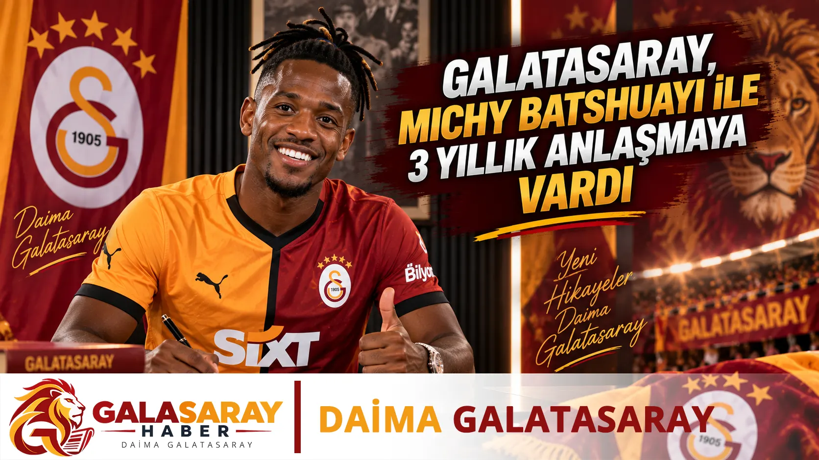 Galatasaray, Michy Batshuayi ile 3 yıllık anlaşmaya vardı