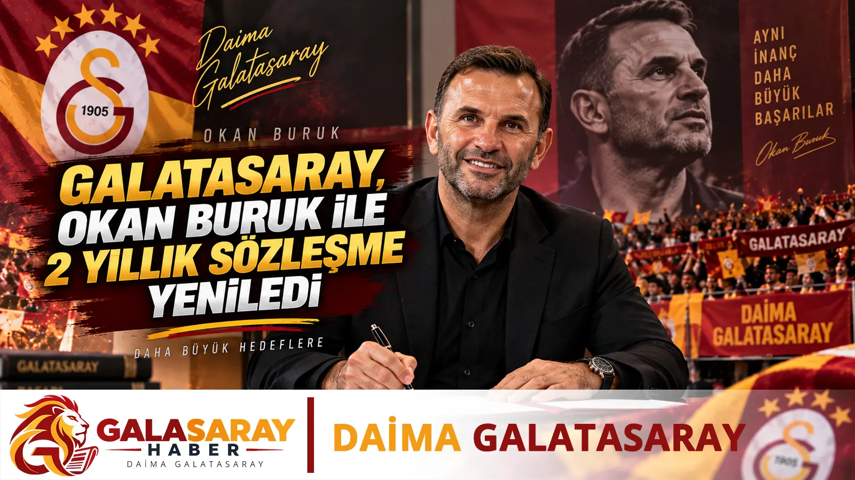 Galatasaray, Okan Buruk ile 2 yıllık sözleşme yeniledi