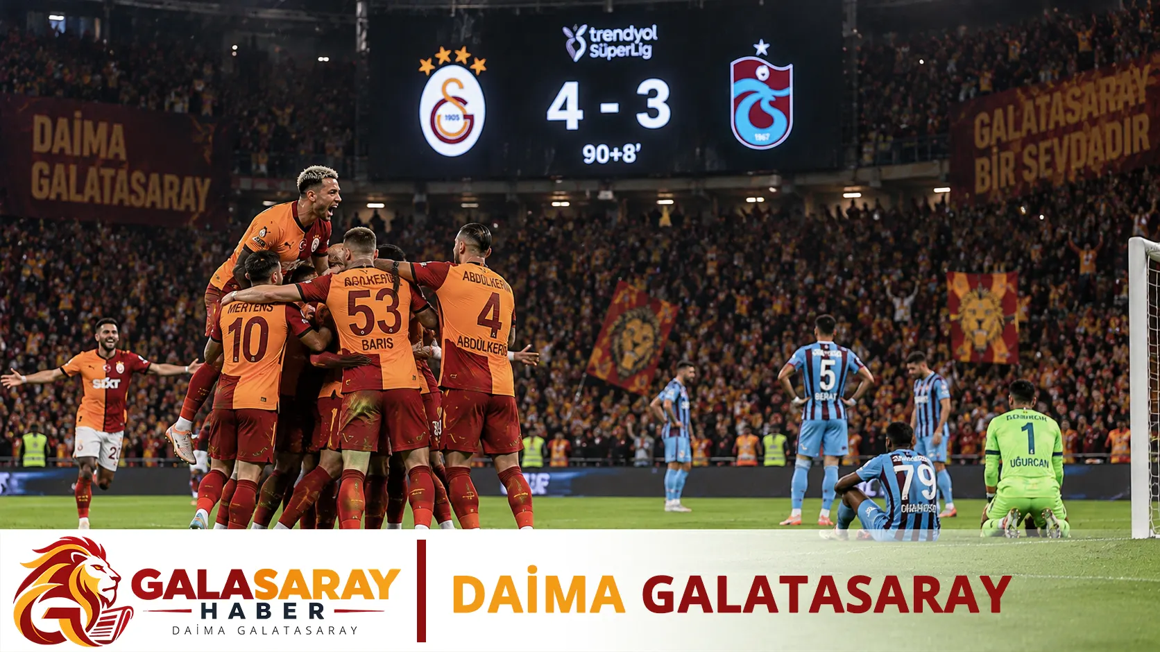Galatasaray son nefeste kazandı