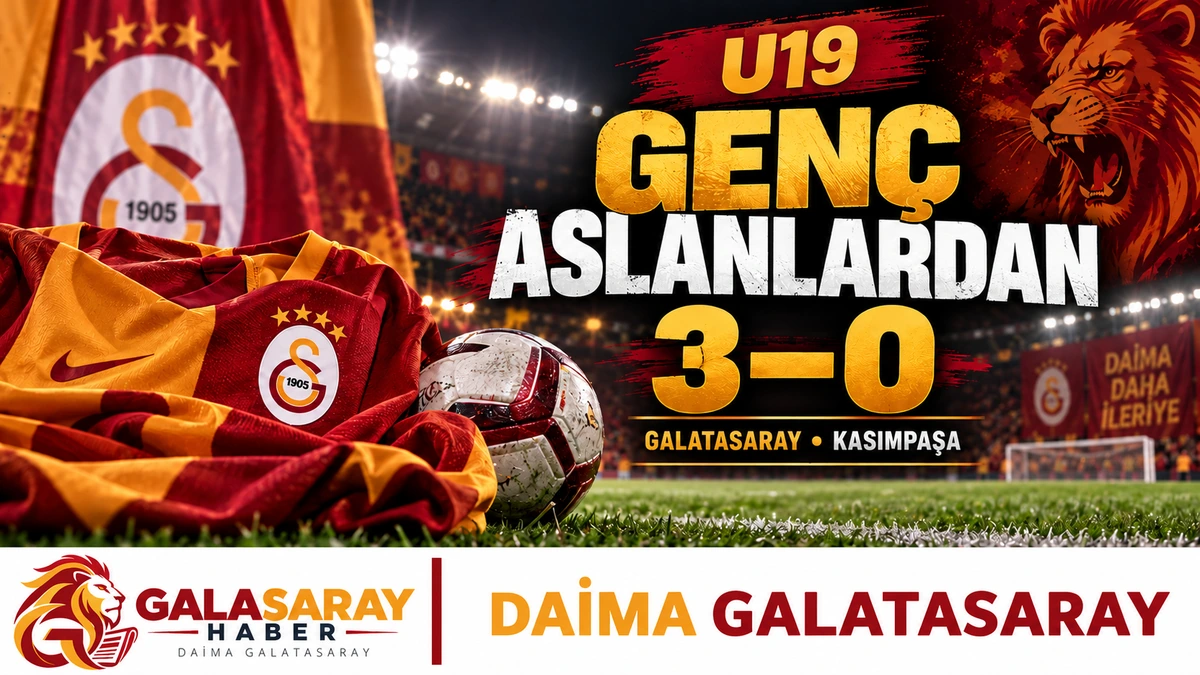 Galatasaray U19, Kasımpaşa'yı üç golle geçerek 15 puana ulaştı