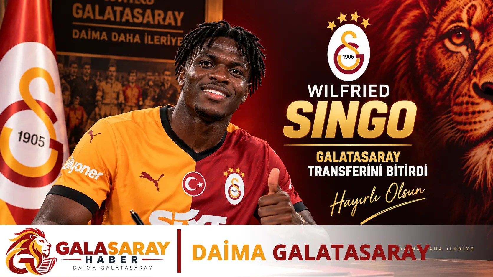 Galatasaray, Wilfried Singo transferini bitirdi