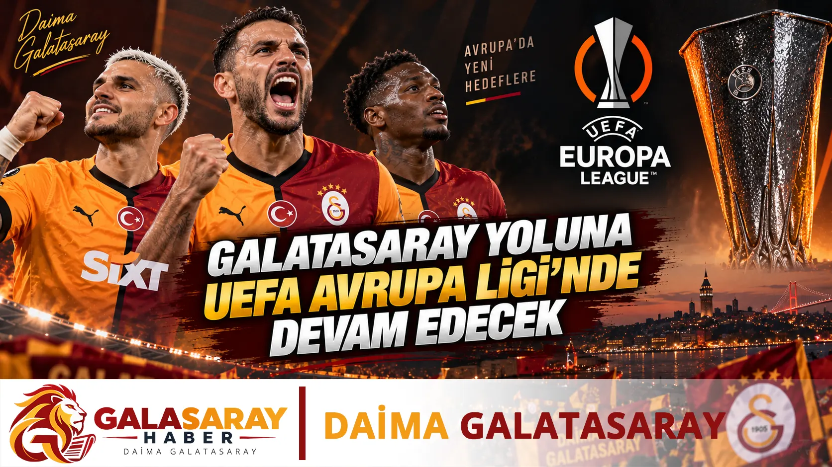 Galatasaray yoluna UEFA Avrupa Ligi'nde devam edecek