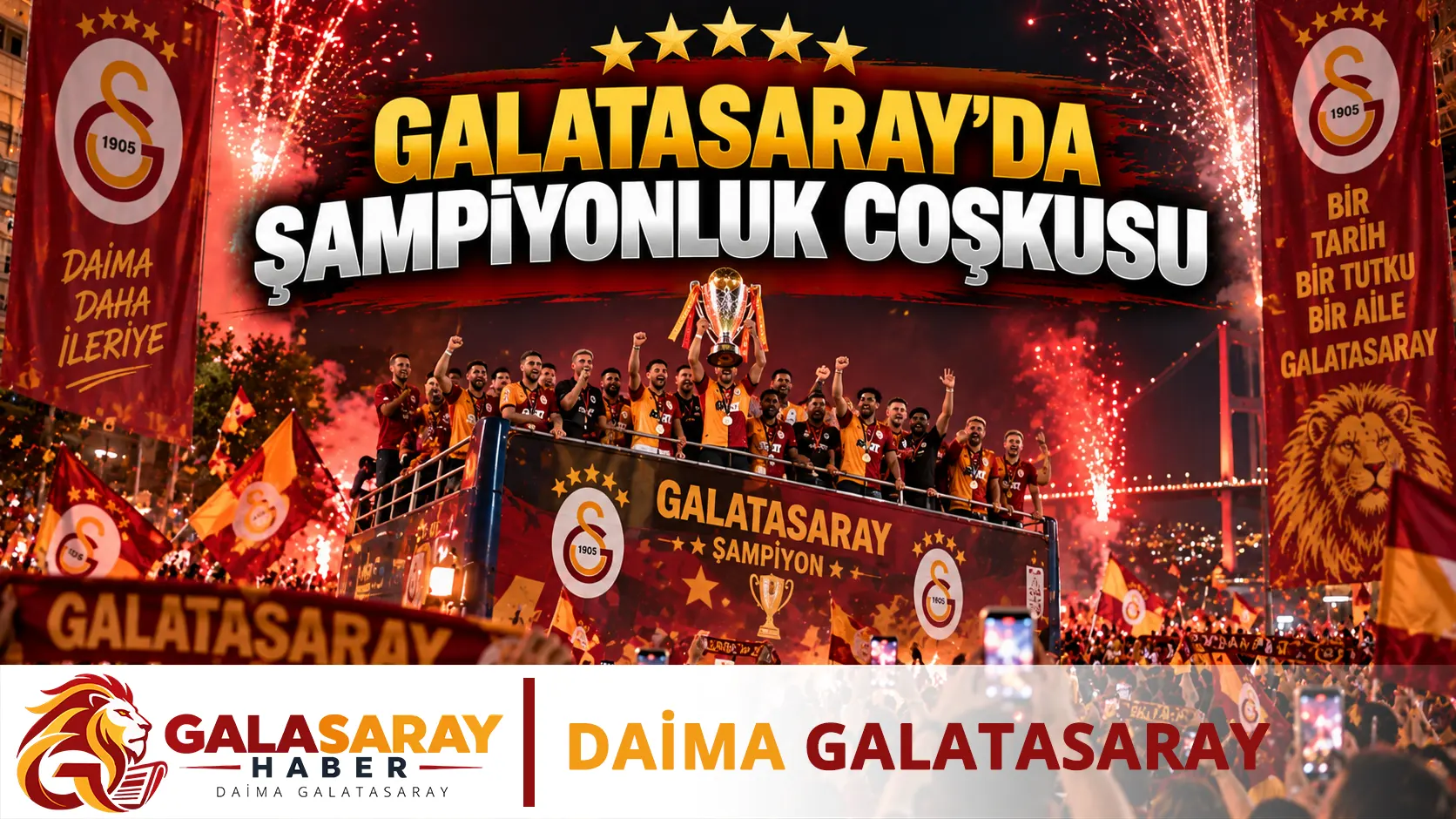 Galatasaray’da şampiyonluk coşkusu