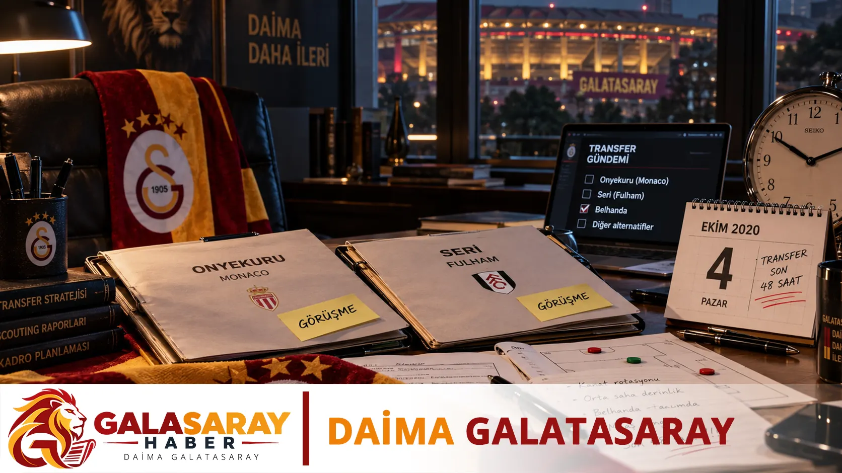 Transferin son saatleri: Galatasaray’ın planı saate yenilmemeli