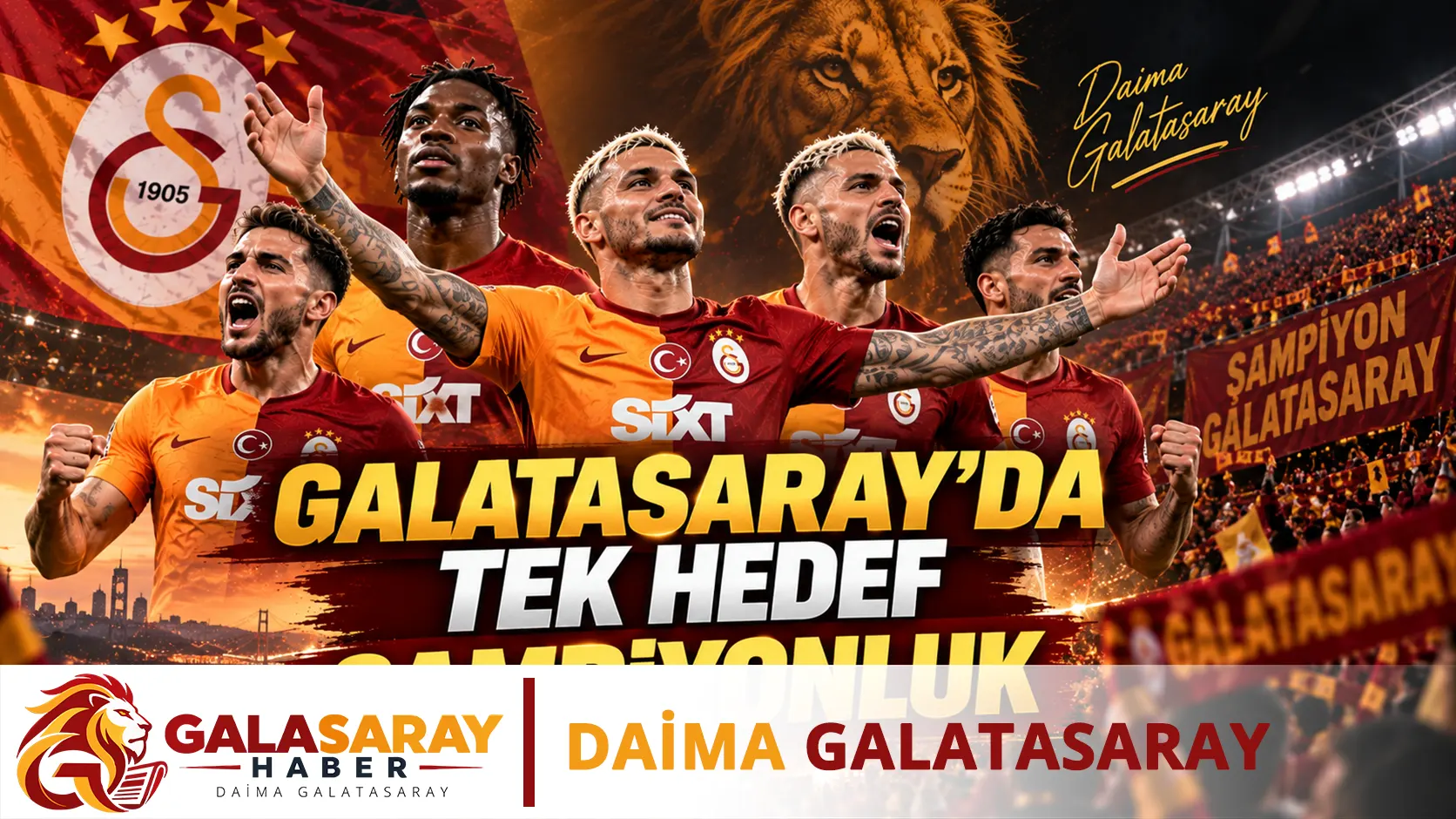 Galatasaray’da tek hedef şampiyonluk