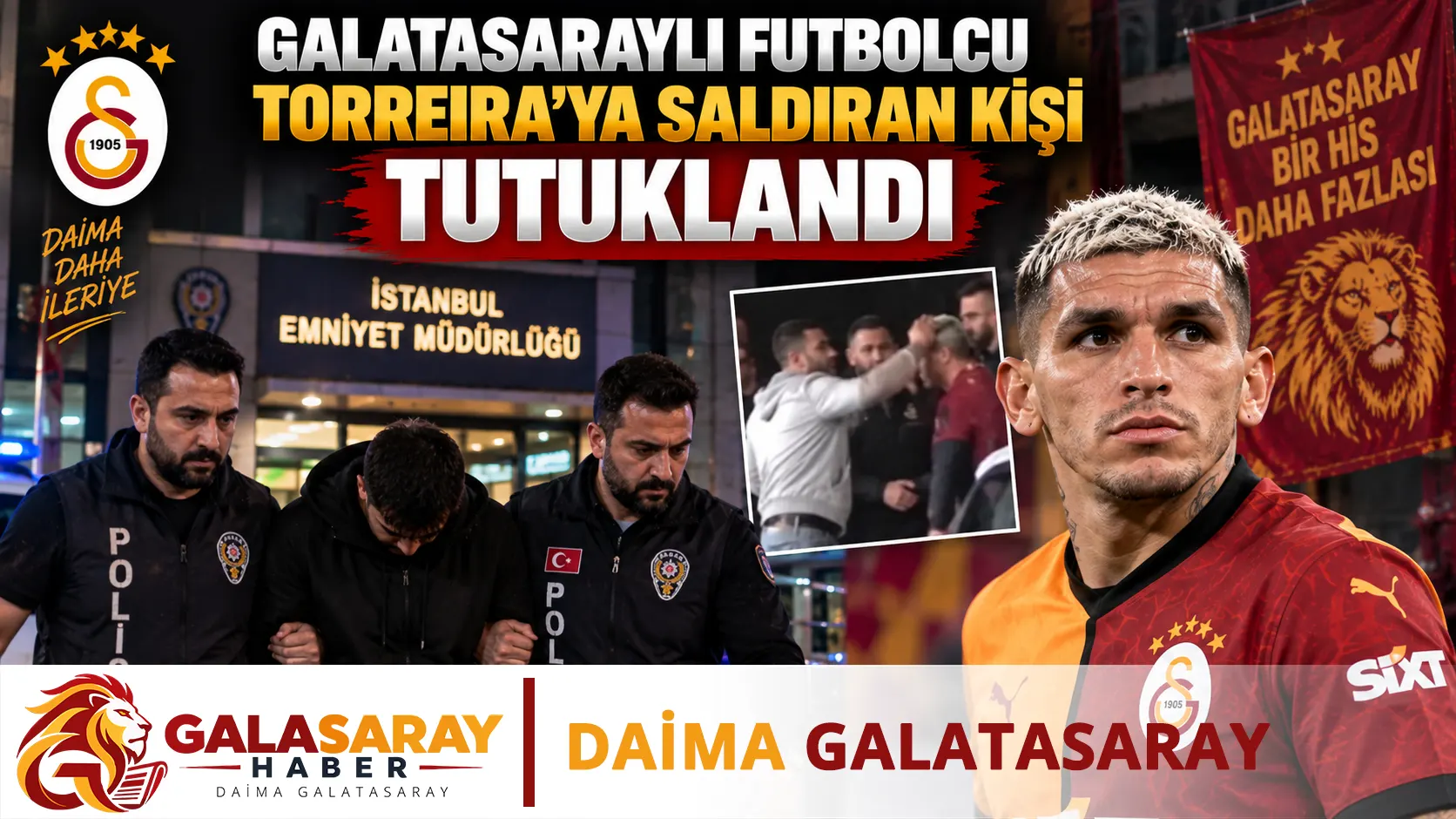 Galatasaraylı futbolcu Torreira'ya saldıran kişi tutuklandı