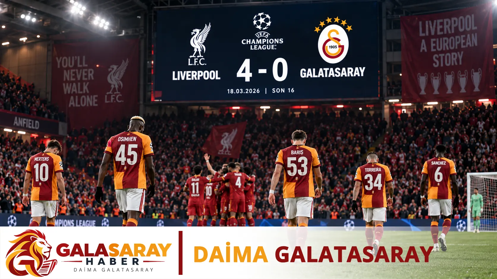 Temsilcimiz Galatasaray Avrupa'ya veda etti
