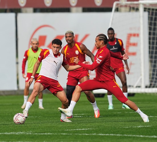 Galatasaray derbi hazırlıklarından antrenman karesi 2