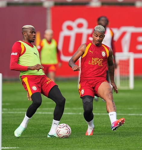 Galatasaray derbi hazırlıklarından antrenman karesi 4