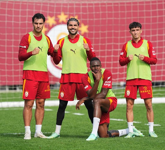 Galatasaray derbi hazırlıklarından antrenman karesi 6